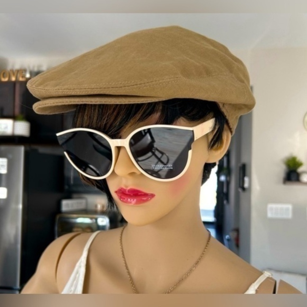 💋NWT Beige Black sunshades sunglasses aviator shades 🕶